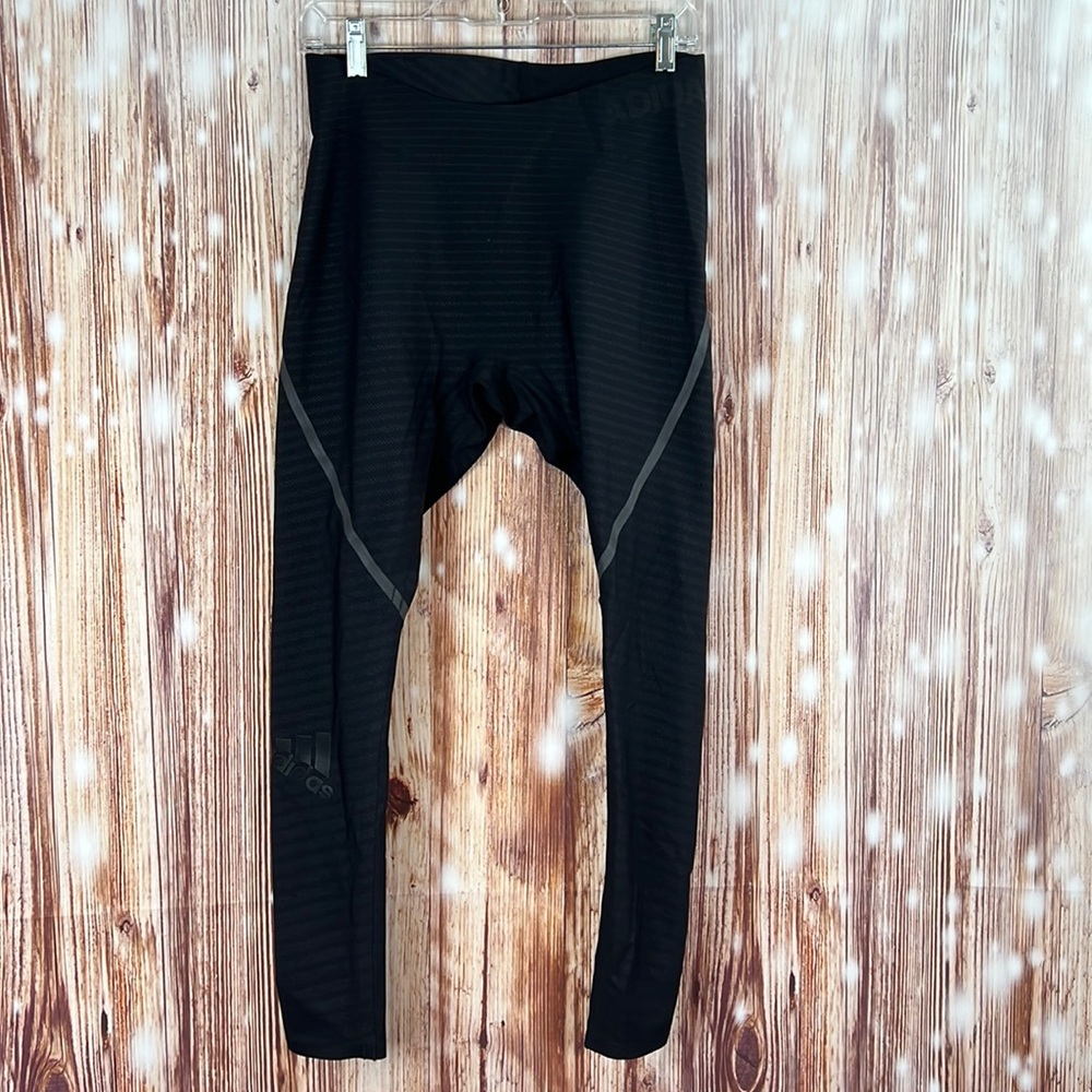 Adidas Black Techfit Compression Pants Run Exercise W… Gem